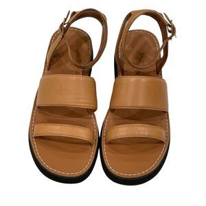 J. Crew, Leather Sandals, Tan, Size 8